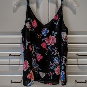 NWOT Floral Print Cami Blouse